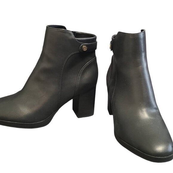 NEW Giani Bernini Ming Platform Bootie Black Size 9 - Picture 1 of 4